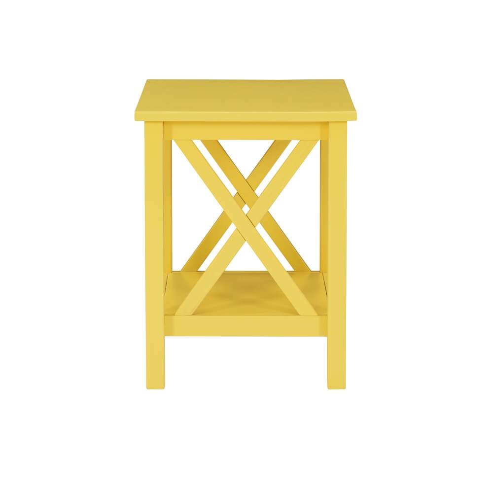 Linon Home Decor - Davis Yellow End Table - DV67YLW01U veiw 3
