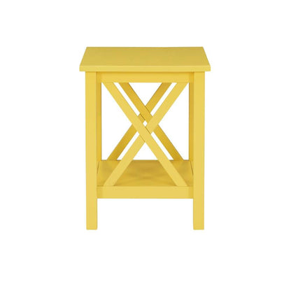 Linon Home Decor - Davis Yellow End Table - DV67YLW01U veiw 3
