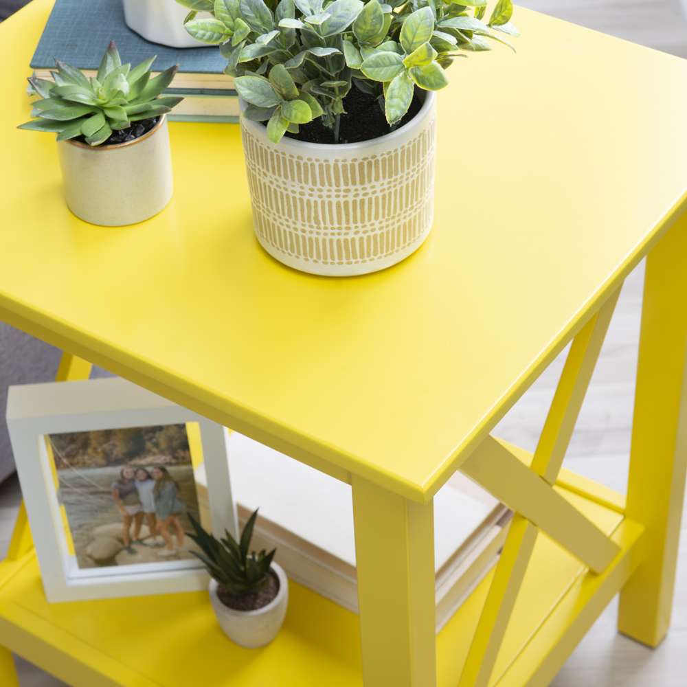 Linon Home Decor - Davis Yellow End Table - DV67YLW01U veiw 6