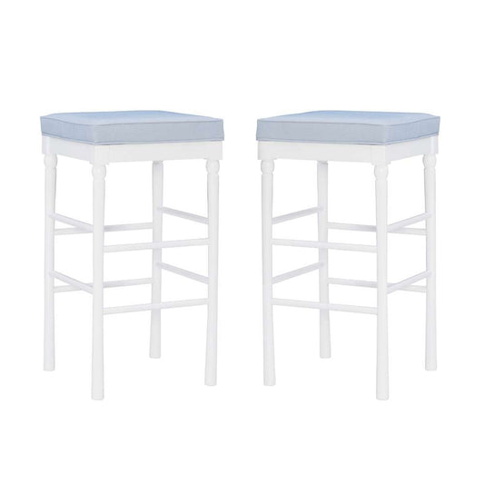Linon Home Decor - Dehart Barstool White (Set of 2) - CH287WHT02ASU veiw 2