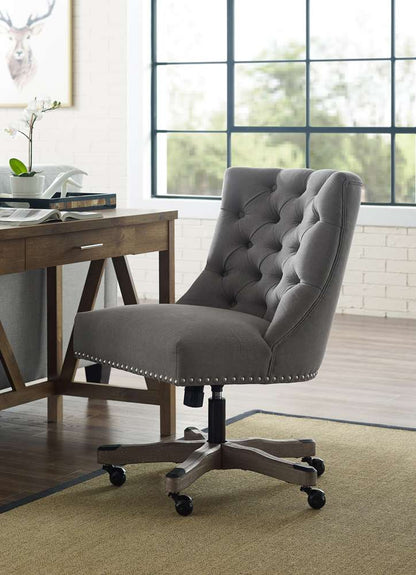 Linon Home Decor - Della Office Chair, Light Gray - OC094LGRY01U veiw 1