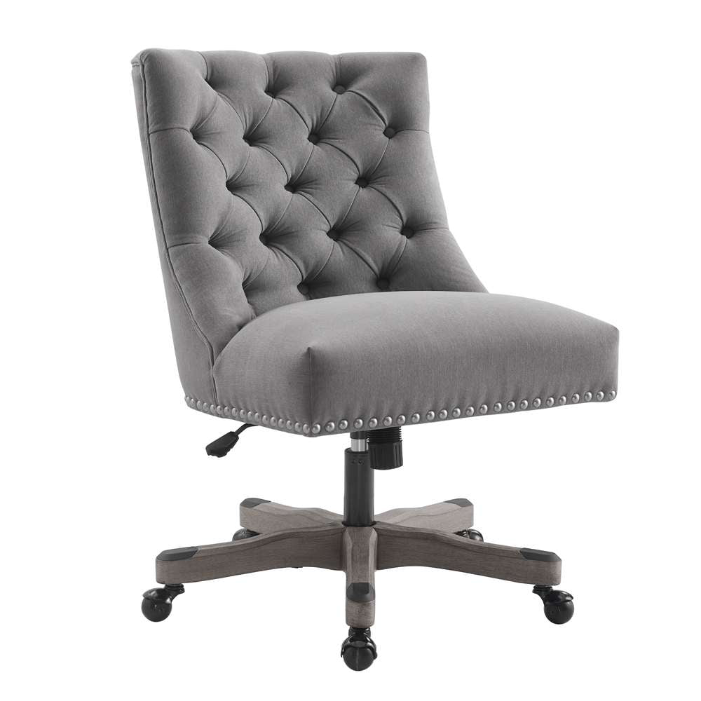 Linon Home Decor - Della Office Chair, Light Gray - OC094LGRY01U veiw 3