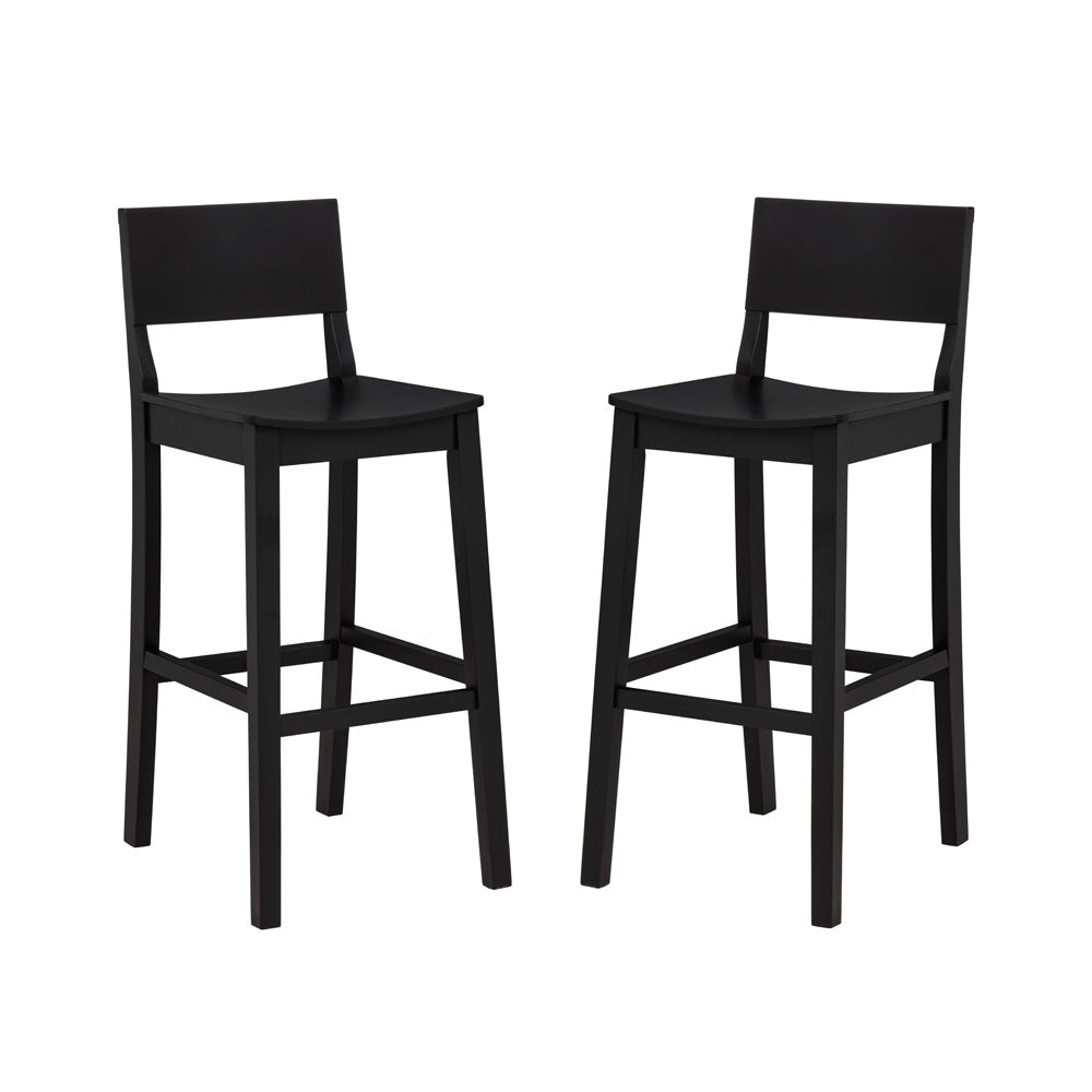 Linon Home Decor - Devin Bar Stool, Black (Set of 2) - BS279BLK02KD view 1