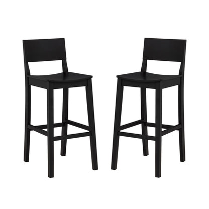 Linon Home Decor - Devin Bar Stool, Black (Set of 2) - BS279BLK02KD view 1
