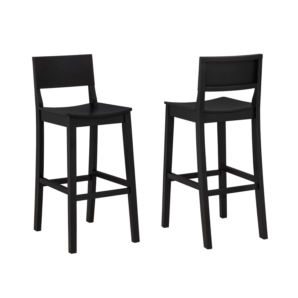Linon Home Decor - Devin Bar Stool, Black (Set of 2) - BS279BLK02KD view 2