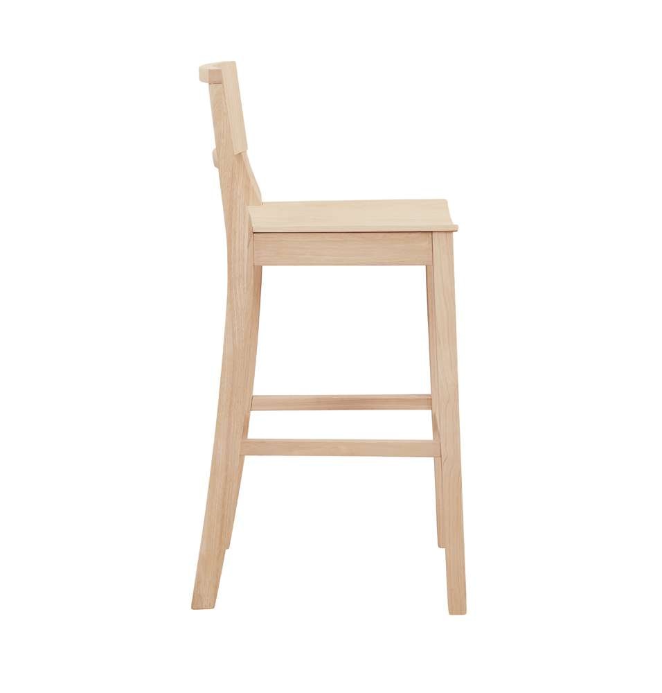 Linon Home Decor - Devin Bar Stool Unfinished (Set of 2) - BS279UNF02KD veiw 3
