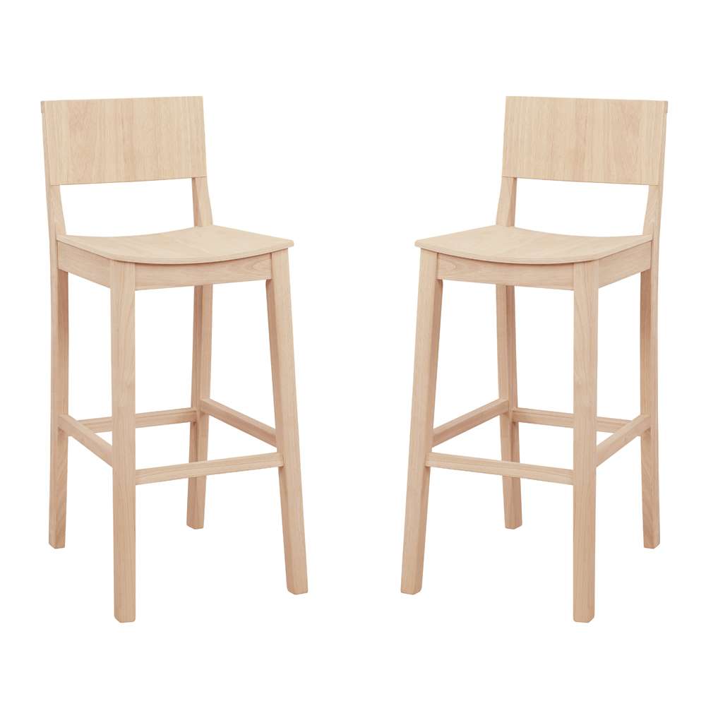 Linon Home Decor - Devin Bar Stool Unfinished (Set of 2) - BS279UNF02KD veiw 6