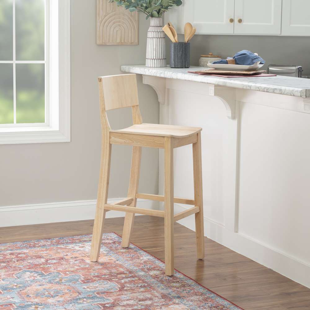 Linon Home Decor - Devin Bar Stool Unfinished (Set of 2) - BS279UNF02KD veiw 8