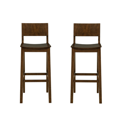 Linon Home Decor - Devin Bar Stool, Walnut (Set of 2) - BS279WAL02KD view 3