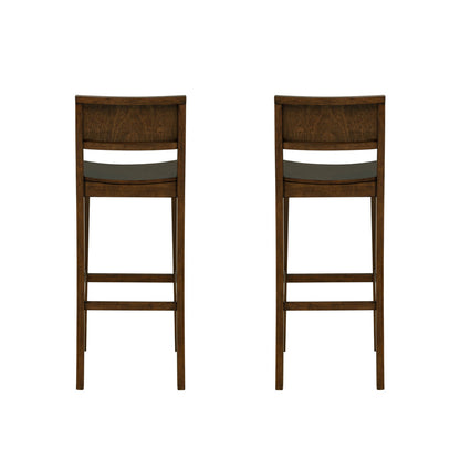 Linon Home Decor - Devin Bar Stool, Walnut (Set of 2) - BS279WAL02KD view 5