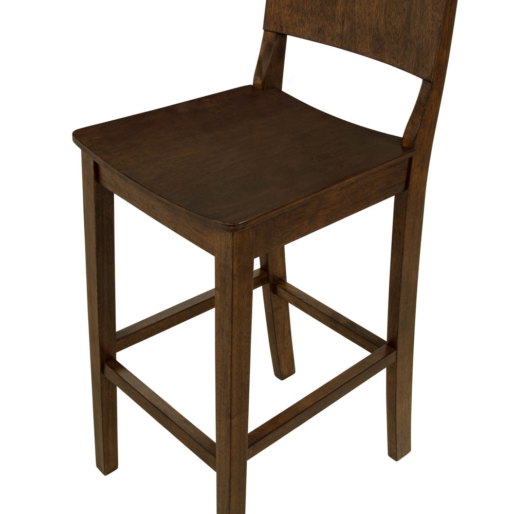 Linon Home Decor - Devin Bar Stool, Walnut (Set of 2) - BS279WAL02KD view 6