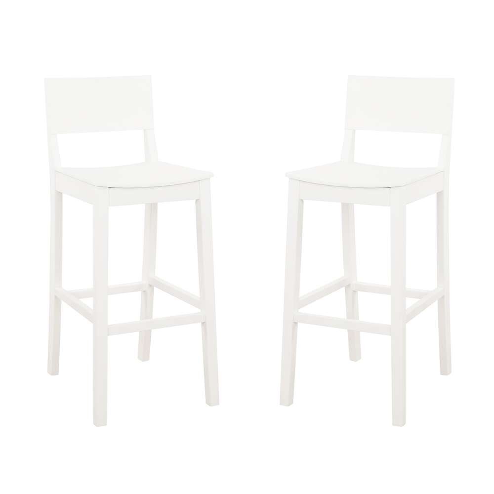 Linon Home Decor - Devin Bar Stool White (Set of 2) - BS279WHT02KD veiw 6