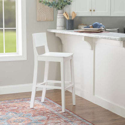 Linon Home Decor - Devin Bar Stool White (Set of 2) - BS279WHT02KD veiw 8