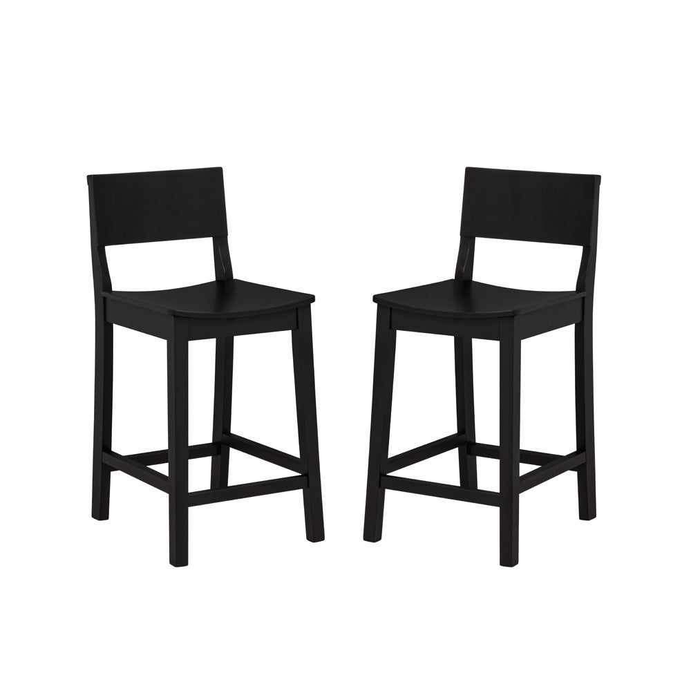 Linon Home Decor - Devin Counter Stool, Black (Set of 2) - CS279BLK02KD view 1