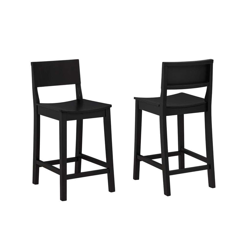 Linon Home Decor - Devin Counter Stool, Black (Set of 2) - CS279BLK02KD view 2