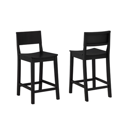 Linon Home Decor - Devin Counter Stool, Black (Set of 2) - CS279BLK02KD view 2