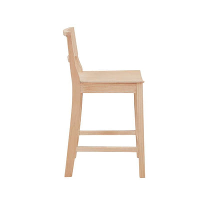 Linon Home Decor - Devin Counter Stool Unfinished (Set of 2) - CS279UNF02KD veiw 3