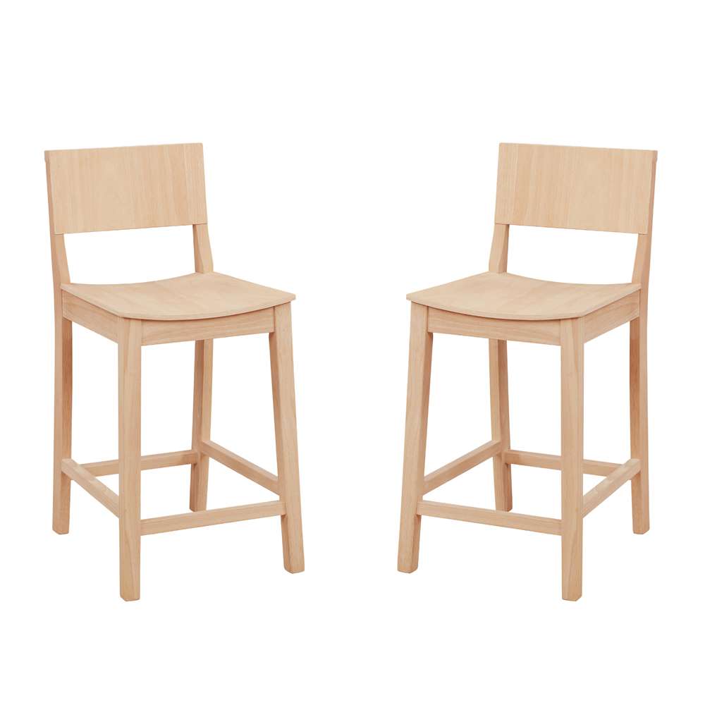 Linon Home Decor - Devin Counter Stool Unfinished (Set of 2) - CS279UNF02KD veiw 6