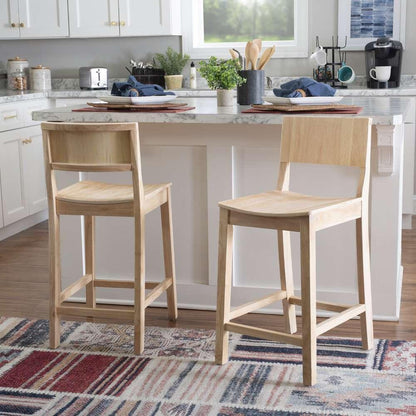 Linon Home Decor - Devin Counter Stool Unfinished (Set of 2) - CS279UNF02KD veiw 7