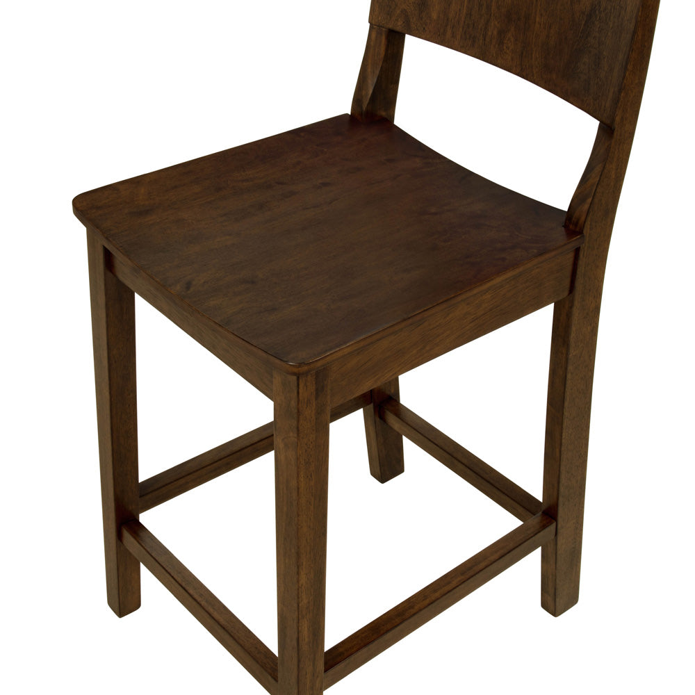 Linon Home Decor - Devin Counter Stool, Walnut (Set of 2) - CS279WAL02KD view 6