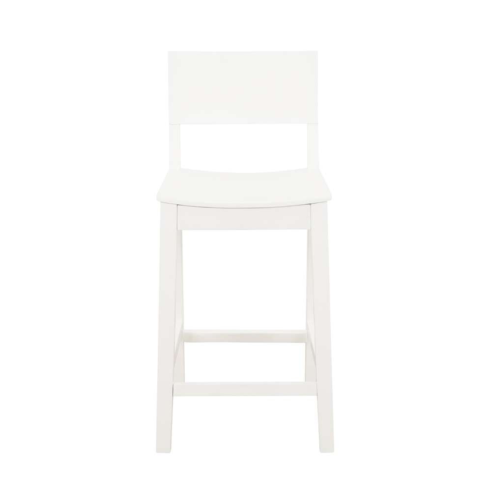 Linon Home Decor - Devin Counter Stool White (Set of 2) - CS279WHT02KD veiw 3