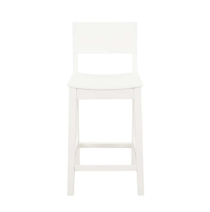Linon Home Decor - Devin Counter Stool White (Set of 2) - CS279WHT02KD veiw 3