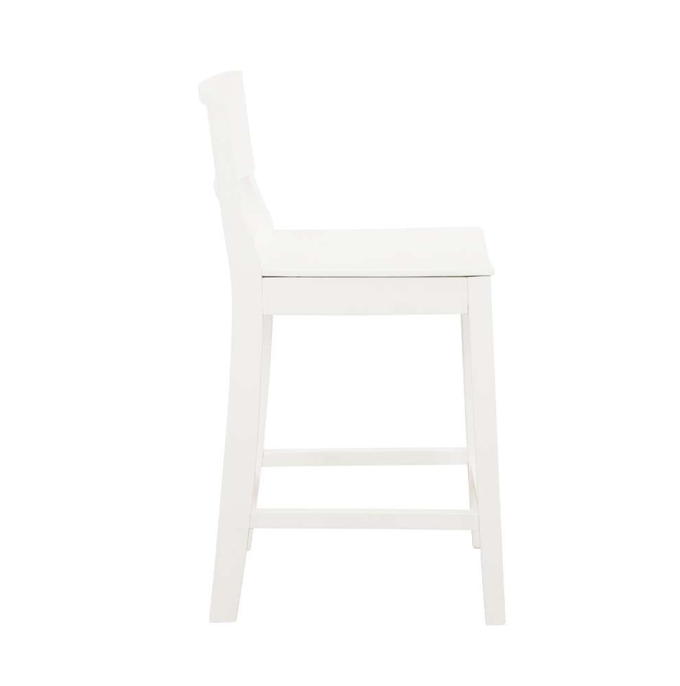 Linon Home Decor - Devin Counter Stool White (Set of 2) - CS279WHT02KD veiw 4