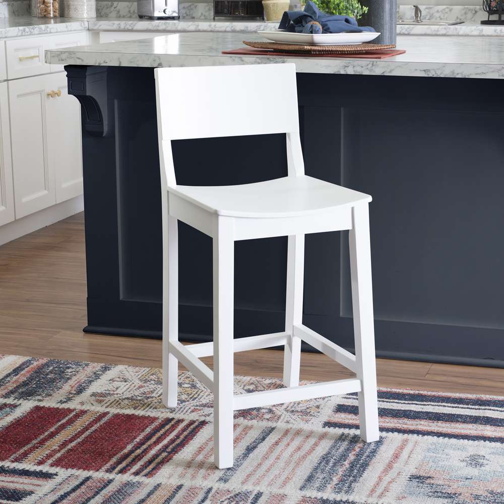 Linon Home Decor - Devin Counter Stool White (Set of 2) - CS279WHT02KD veiw 9