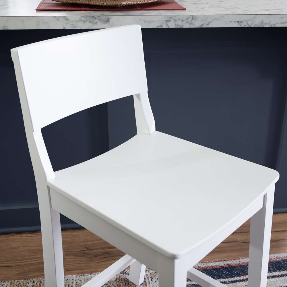 Linon Home Decor - Devin Counter Stool White (Set of 2) - CS279WHT02KD veiw 10