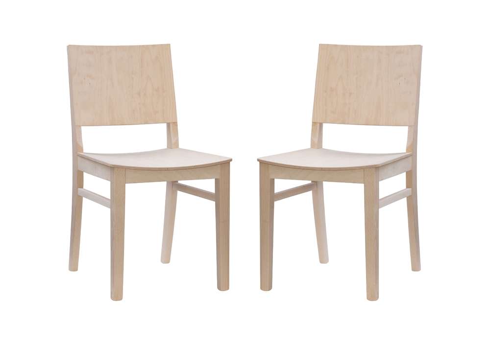 Linon Home Decor - Devin Side Chair Unfinished (Set of 2) - CH247UNFIN02ASU veiw 2