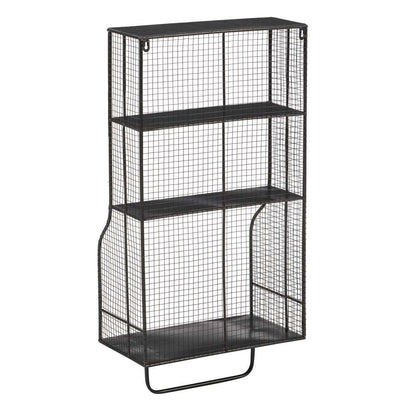 Linon Home Decor - Distressed Wall Storage Organizer - AMMESHELFW1 veiw 4