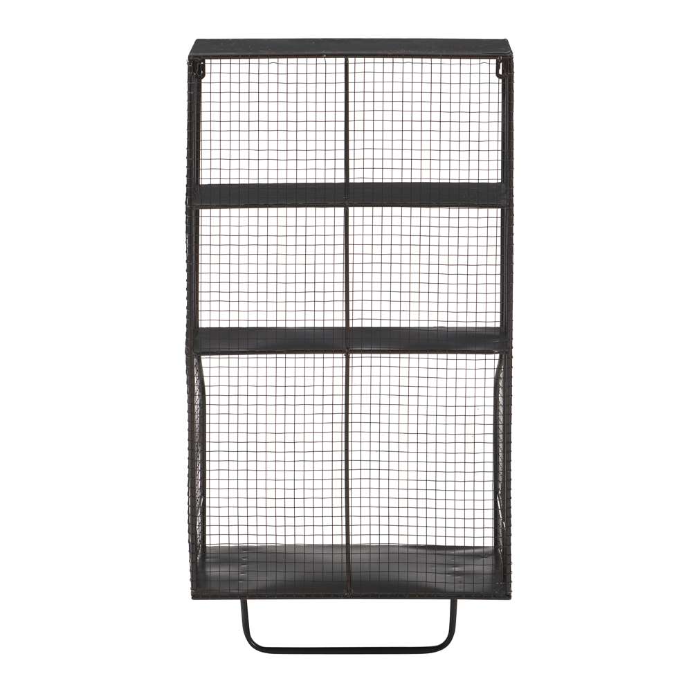 Linon Home Decor - Distressed Wall Storage Organizer - AMMESHELFW1 veiw 5