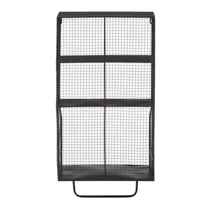 Linon Home Decor - Distressed Wall Storage Organizer - AMMESHELFW1 veiw 5