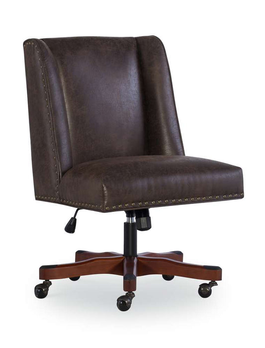 Linon Home Decor - Draper Office Chair, Brown  - OC078BRN01 veiw 1