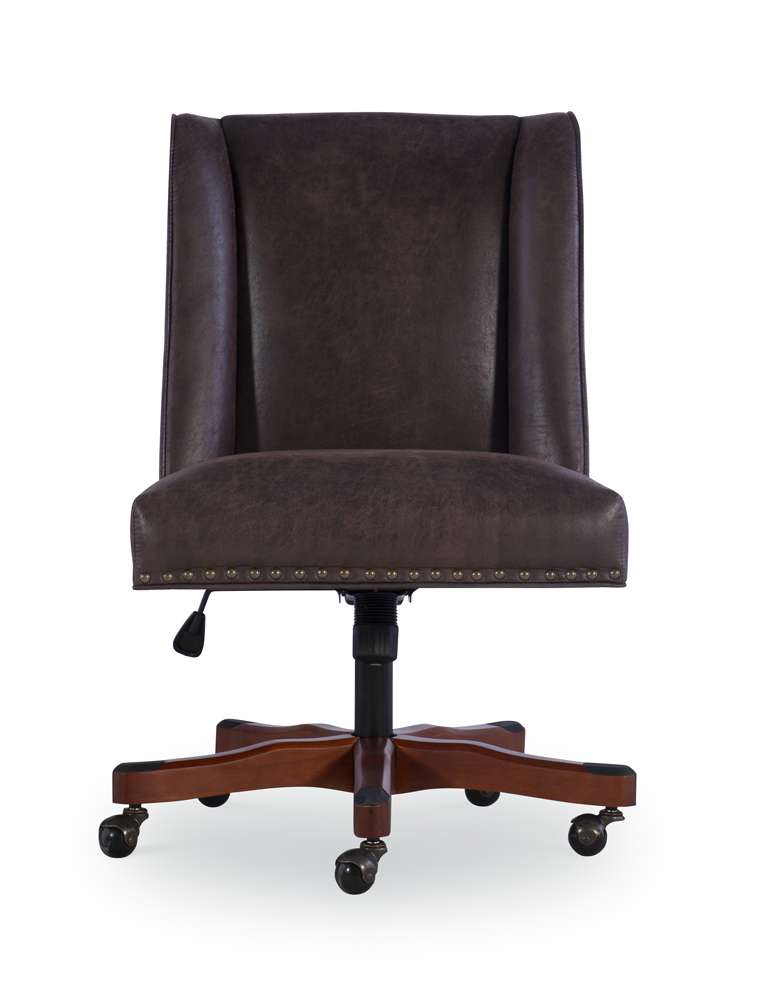 Linon Home Decor - Draper Office Chair, Brown  - OC078BRN01 veiw 2