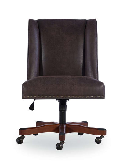Linon Home Decor - Draper Office Chair, Brown  - OC078BRN01 veiw 2