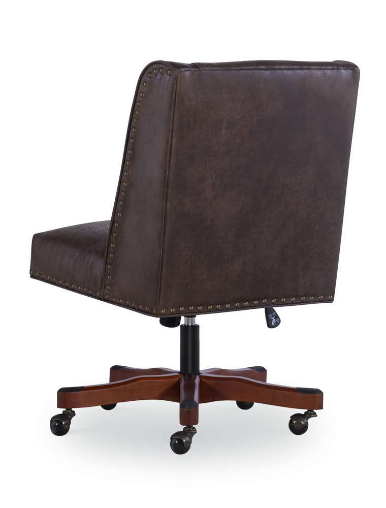 Linon Home Decor - Draper Office Chair, Brown  - OC078BRN01 veiw 4