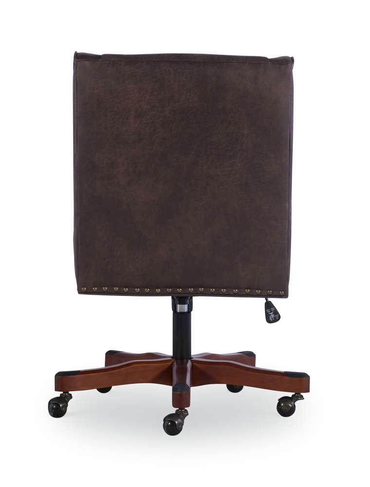 Linon Home Decor - Draper Office Chair, Brown  - OC078BRN01 veiw 5