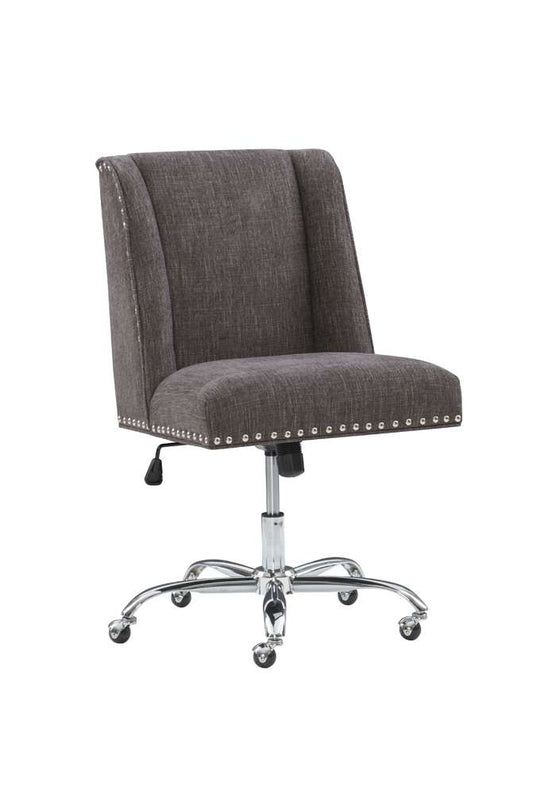 Linon Home Decor - Draper Office Chair, Charcoal - 178404CHAR01U veiw 1