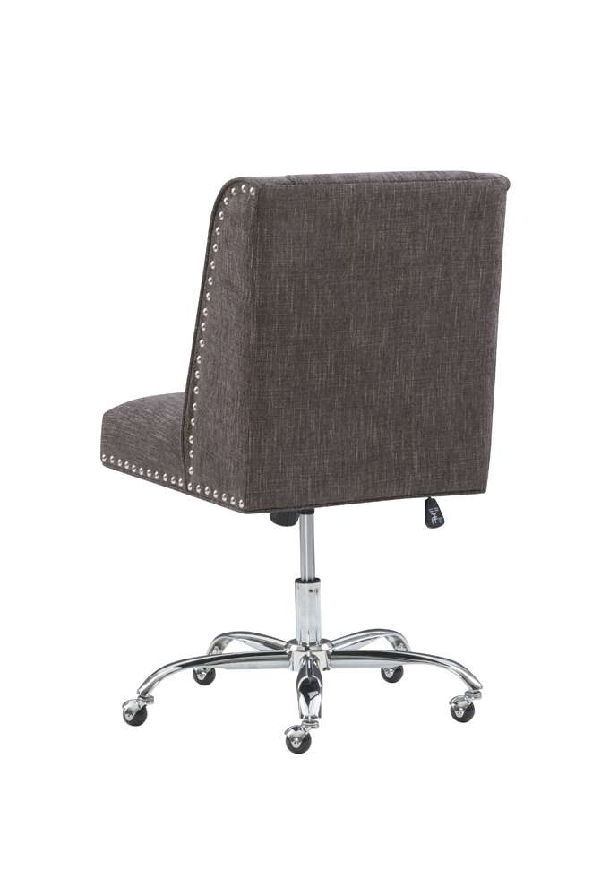 Linon Home Decor - Draper Office Chair, Charcoal - 178404CHAR01U veiw 4