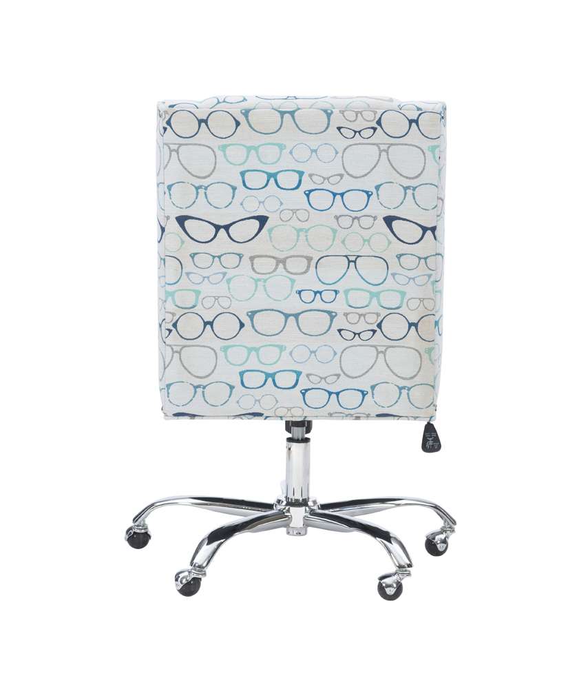 Linon Home Decor - Draper Office Chair, Glasses Print - OC047GLAS1U veiw 5