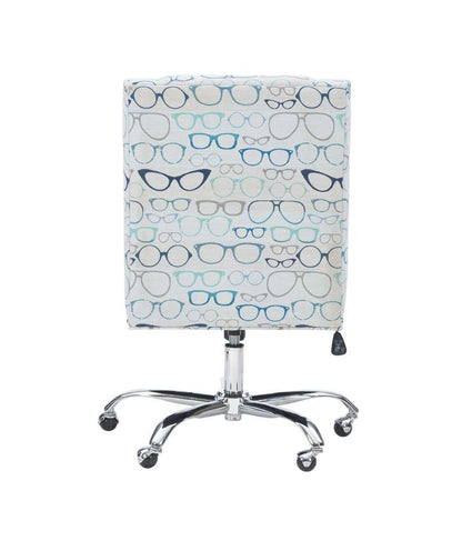 Linon Home Decor - Draper Office Chair, Glasses Print - OC047GLAS1U veiw 5