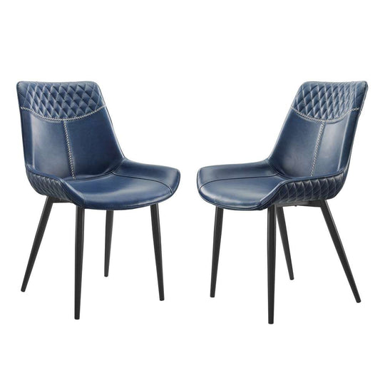 Linon Home Decor - Edler Blue Dining Chairs (Set of 2) - CH121BLU02U veiw 1