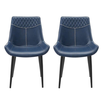 Linon Home Decor - Edler Blue Dining Chairs (Set of 2) - CH121BLU02U veiw 4