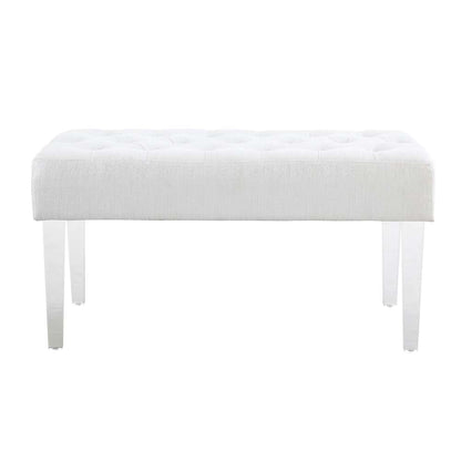 Linon Home Decor - Ella Glitz Acrylic Leg Bench - 368261GLTZ01 veiw 4