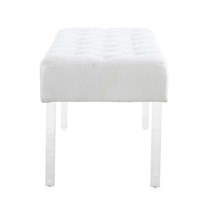 Linon Home Decor - Ella Glitz Acrylic Leg Bench - 368261GLTZ01 veiw 5