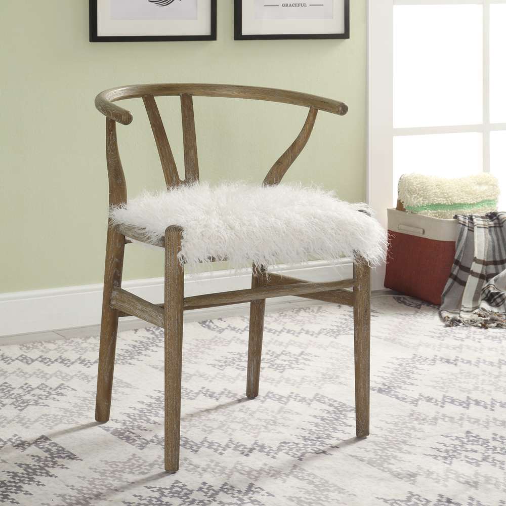 Linon Home Decor - Ellis Wishbone Chair - CH097GRY01ASU veiw 1