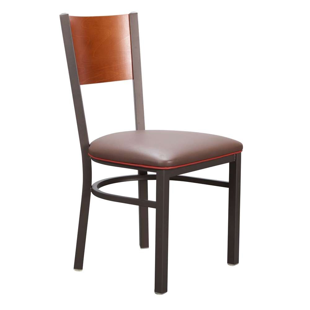 Linon Home Decor - Elmer Side Chair Brown (Set of 2) - CH160BRN02 veiw 2