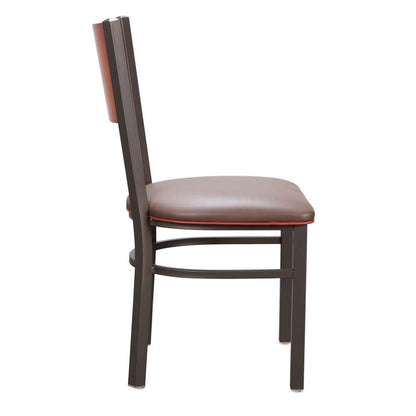 Linon Home Decor - Elmer Side Chair Brown (Set of 2) - CH160BRN02 veiw 3