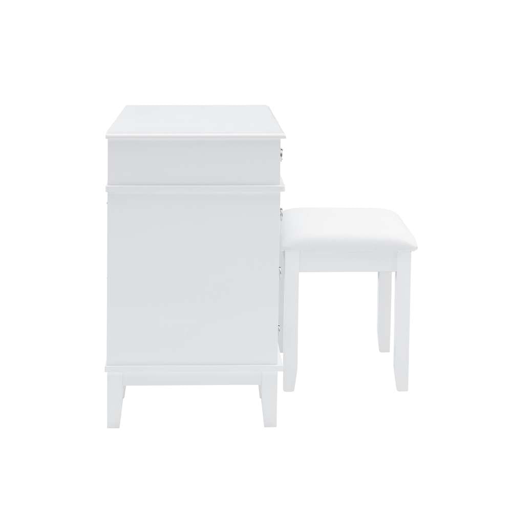 Linon Home Decor - Eva Vanity Set - 580456WHT01U veiw 3